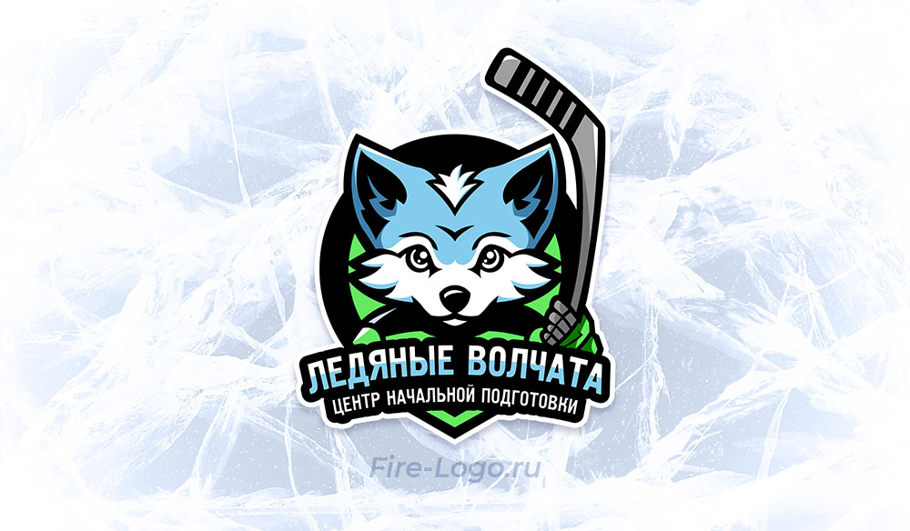 Эмблема хоккея, созданная в Fire-Logo.ru